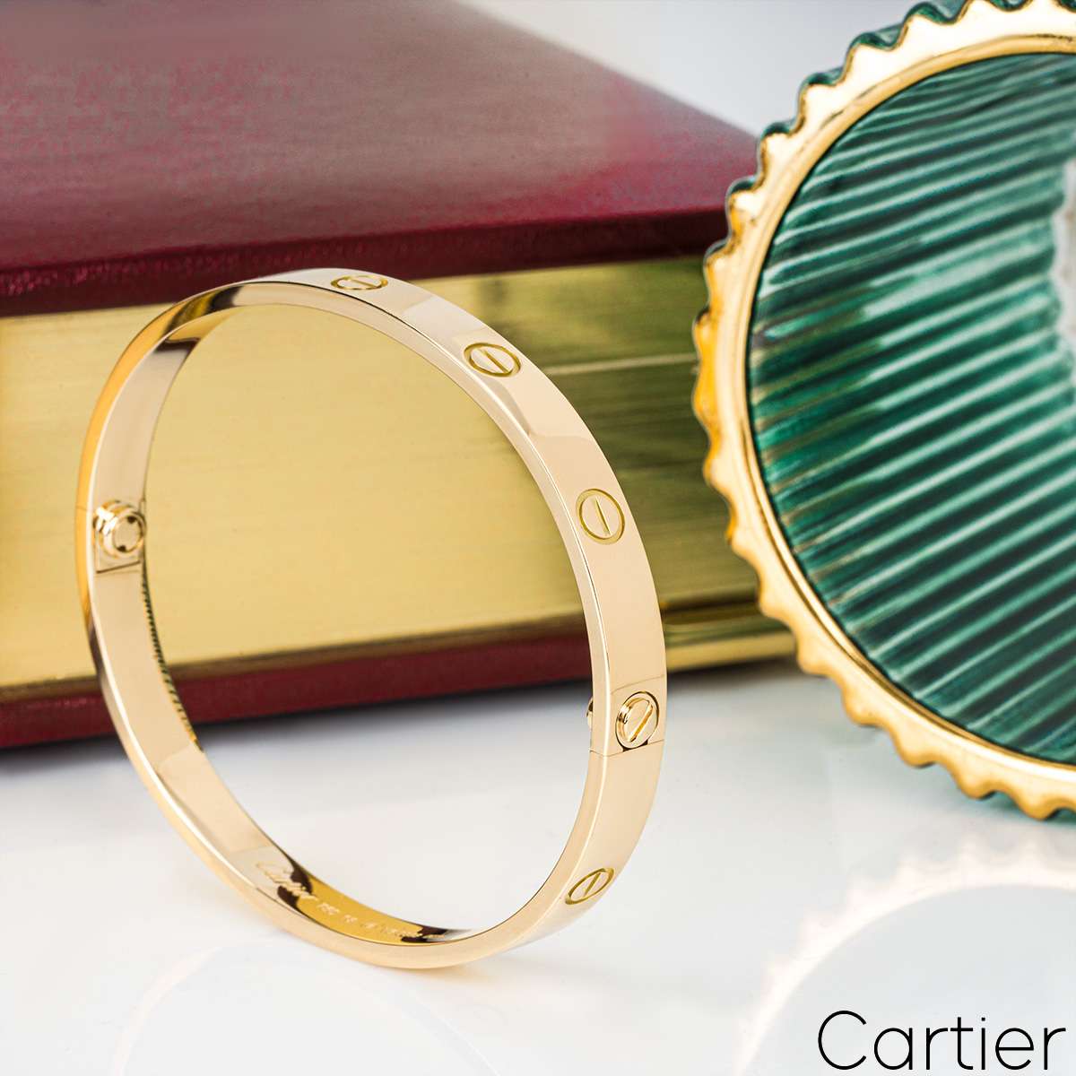 Cartier Yellow Gold Plain Love Bracelet Size 18 B6035518 Cartier Yellow Gold Plain Love Bracelet Size 18 B6035518